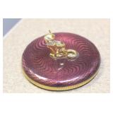 Very Rare Faberge Enamel Lid