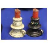Pair of Cast Iron Salt and Pepper Shakers