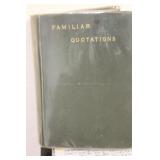 Hardcover Book: Familiar Quotations