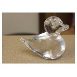 Signed Crystal Duck