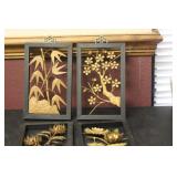 Lot of 4 Metal Art