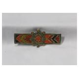 An Enamel Sterling Brooch
