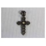 A Sterling Cross Pendant