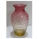A Two Toned Glass Vase