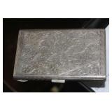 Marked 800 Silver Card of Cigarette Case