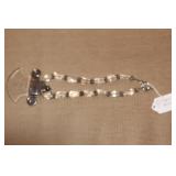 Sterling and Lucite Necklace