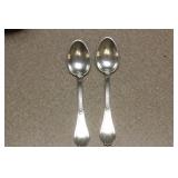 Pair or Set of 2 Sterling Spoons