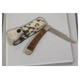 Pocket Knife with Leather Sheath