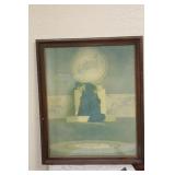 Framed Old Print
