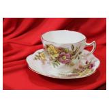 An English Rosnia Bone China Cup and Saucer