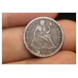 1891 Silver Dime