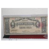 1916 Mexico Diez Pesos Bank Note