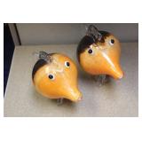 Set of Two Artglass Fish