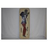 A Hand Painted Italian Long Tray