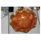 Large Carnival Glass Bowl