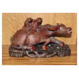 Antique / Vintage Chinese / Asian Rosewood Ox