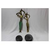 Two Brass Figures