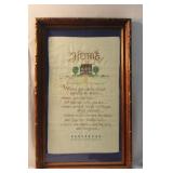 A Framed Needlepoint