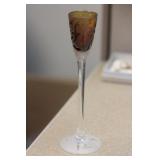 Unsigned Michael Weems Etched Goblet