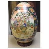 Satsuma style ceramic egg