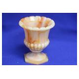 An Akro Glass Urn