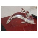 Signed Steuben Dolphin