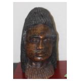Vintage Wooden Bust