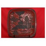 A Cinnabar Tray