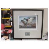Signed Ronald Lougue Geese Print