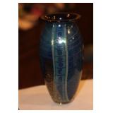 Robert Eickholt Iridescent Art Glass Vase