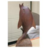 Carved Wooden Dolphin