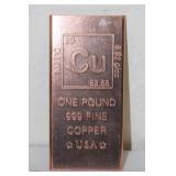 One Pound Copper Bar