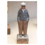 Huron Indian Carved Wooden Figurine