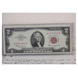 A 1963 $2.00 Red Seal Bank Note