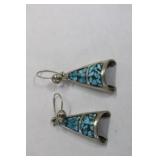 A Pair of Sterling Earrings