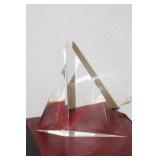 Signed Steuben Sailboat