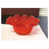 A Satin Glass Bowl