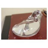 A Signed Baccarat Cat