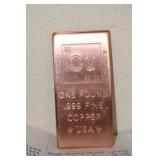 One Pound Copper Bar