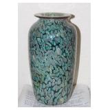 Micro Mosaic Style Art Glass Vase