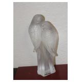 Lalique Crystal Two Parakeet