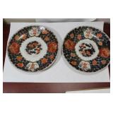 Lot of 2 Signed Japanese Imari Plates