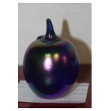 Iridescent Gibson Apple Form Paperweight