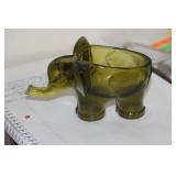 MCM Elephant Glass Cigar Ashtray