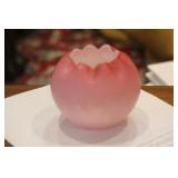 Peach Bloom Satin Glass Bowl