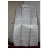 An Antique 1851 Mortgage Deed Document