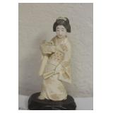 Japanese Okimono B o n e Figurine