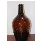 An Amber Glass Spirit Bottle