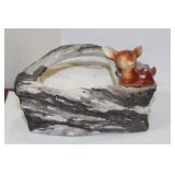 A Ceramic Deer Basket
