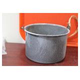An Enamel Farmhouse Child's Bucket